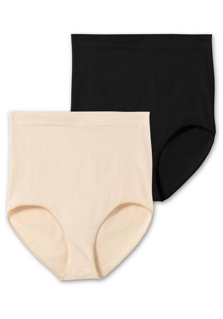 sheego Doppelpack Shaping-Formslips, extrahohe Taille - hautfarben+schwarz sheego Osterangebot