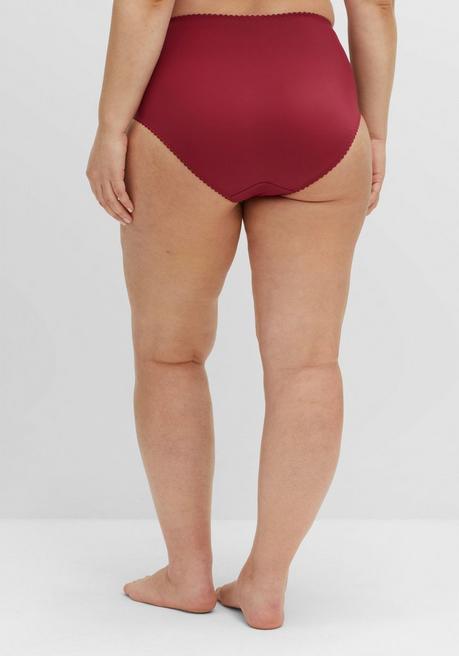 sheego Taillenslip mit transparenter Spitze - burgund sheego Neueste Mode