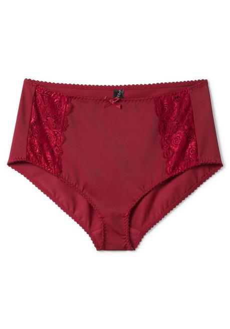 sheego Taillenslip mit transparenter Spitze - burgund sheego Neueste Mode