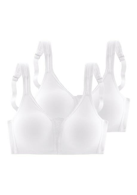 PETITE FLEUR Doppelpack BHs ohne Bügel - weiß sheego Zeitlich begrenztes Angebot