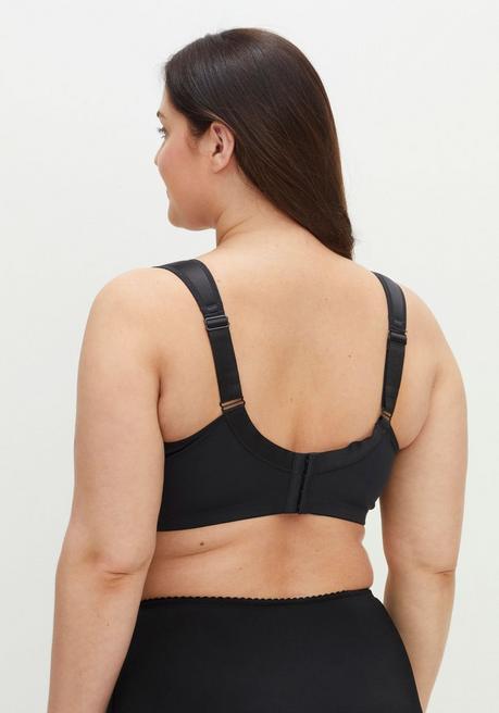 sheego Bügel-BH mit kleiner Zierschleife, breite Träger - schwarz sheego Blitzangebot