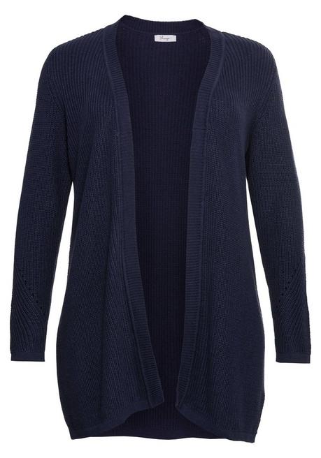 sheego Cardigan aus Grobstrick, in offener Form - marine sheego Kostenlose Rückgabe