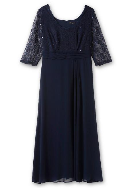 sheego Abendkleid mit floraler Spitze - marine sheego Neueste Stile