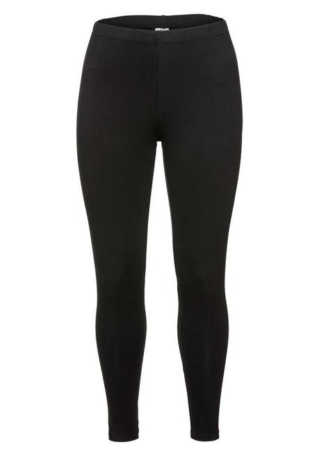sheego Leggings mit Gummizugbund - schwarz sheego Bis zu 50% Rabatt