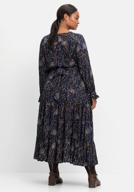 sheego by Joe Browns Maxikleid mit floralem Alloverdruck - nachtblau bedruckt sheego Sonderangebot der Fabrik