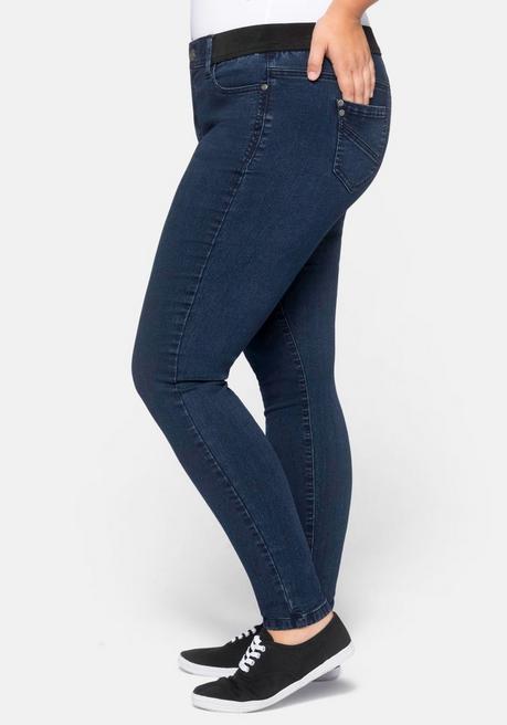 sheego Skinny Jeans mit »Ultimate Stretch«, wächst bis 3 Gr. mit - dark blue Denim sheego Nur noch ein Tag übrig