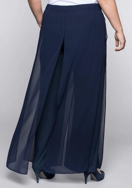 sheego Weite Hose im Lagenlook - marine sheego Fabrikladen