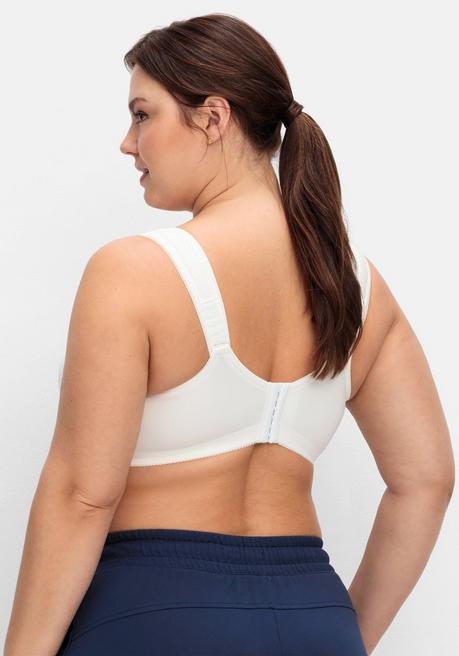 sheego Sport-BH aus COOLMAX®, mit Netzeinsätzen - weiß sheego im Angebot