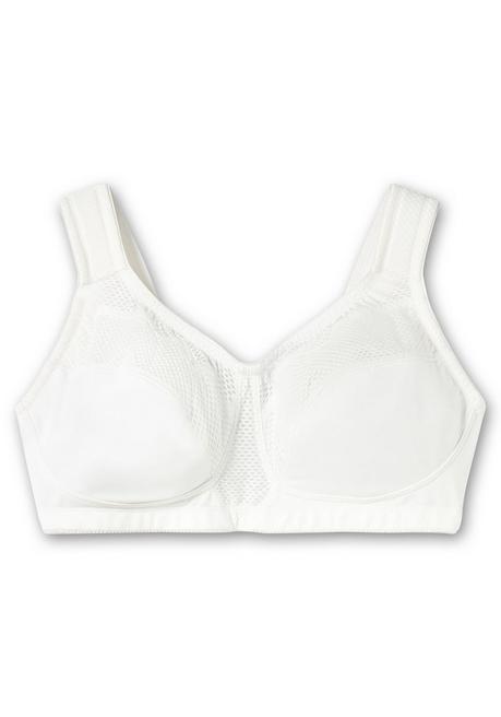 sheego Sport-BH aus COOLMAX®, mit Netzeinsätzen - weiß sheego im Angebot