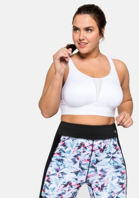 sheego Sport-BH aus COOLMAX® mit 2 Tragevarianten - weiß sheego Meist gekauft