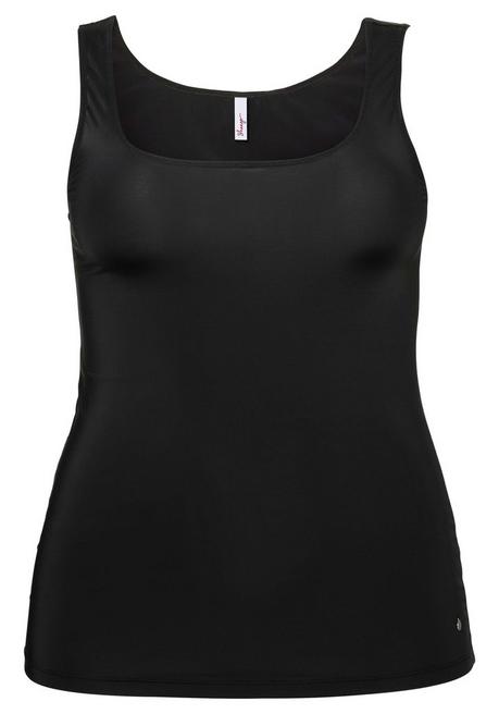 sheego Tanktop in extralanger Form, aus Microfaser - schwarz sheego Preisnachlass