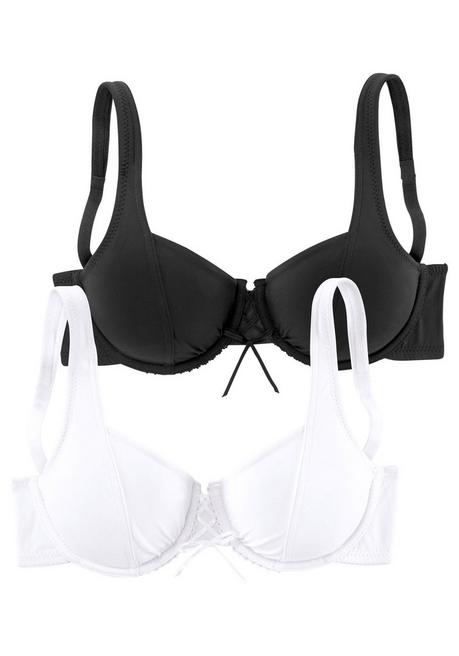 PETITE FLEUR Dekolleté-BH - weiß+schwarz sheego Muttertagsangebot