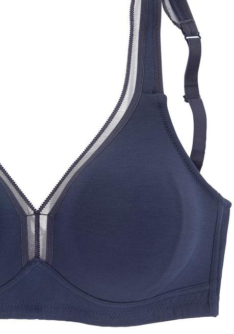 PETITE FLEUR T-Shirt-BH - marine+weiß sheego VIP-Rabatte