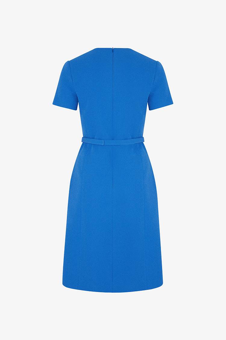 Sly 010 Elegantes Midi-Kleid mit Stoffgürtel Jubiläumsangebot