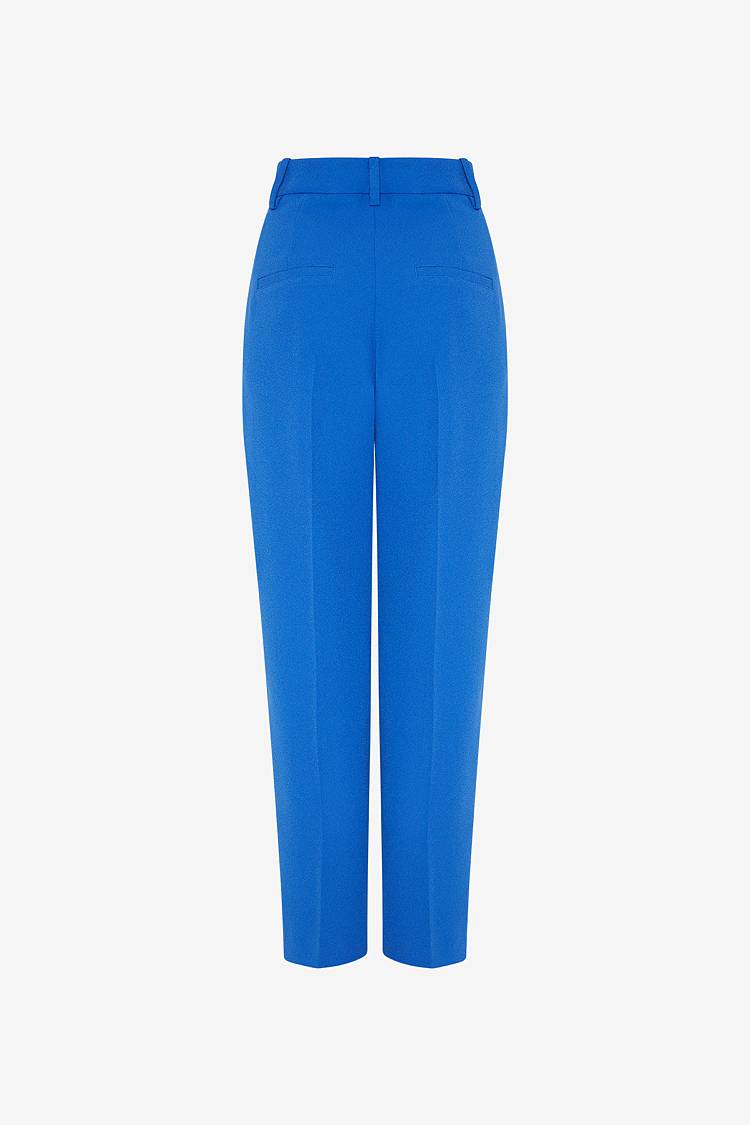 Sly 010 Hose mit Bundfalte aus Crêpe-Envers-Satin Lagerräumung