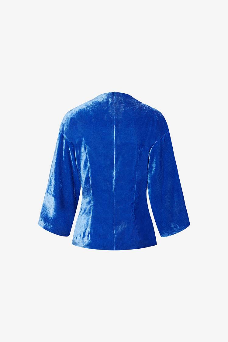 Sly 010 Drapiertes Samttop mit weiten Ärmeln Blitzangebot