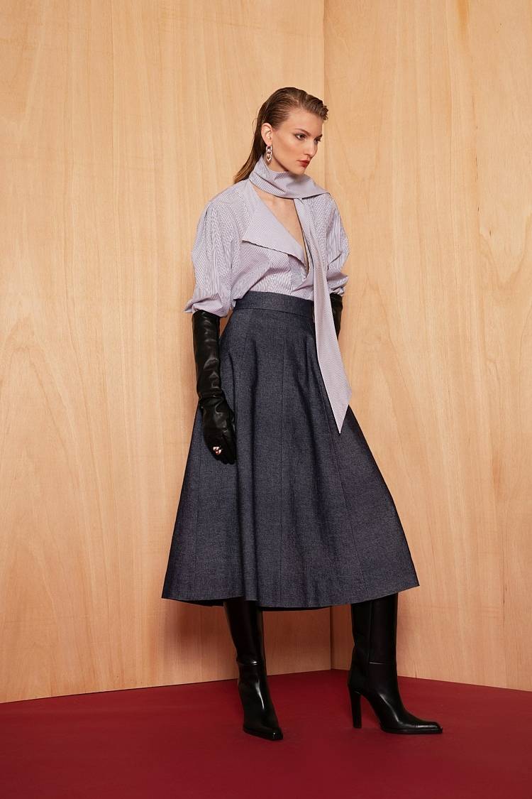 Sly 010 Midirock aus Denim Neuheiten