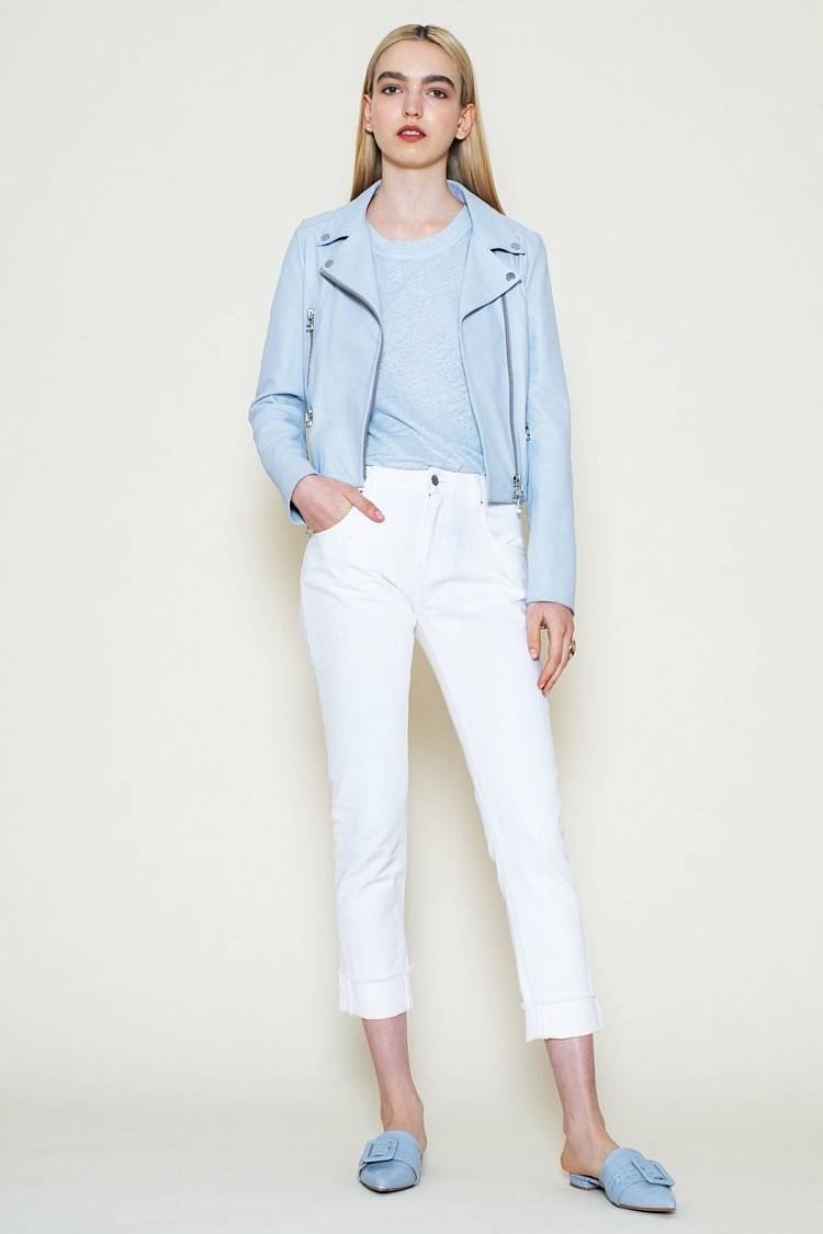 Sly 010 Lederjacke im Bikerstil Günstiger Verkauf