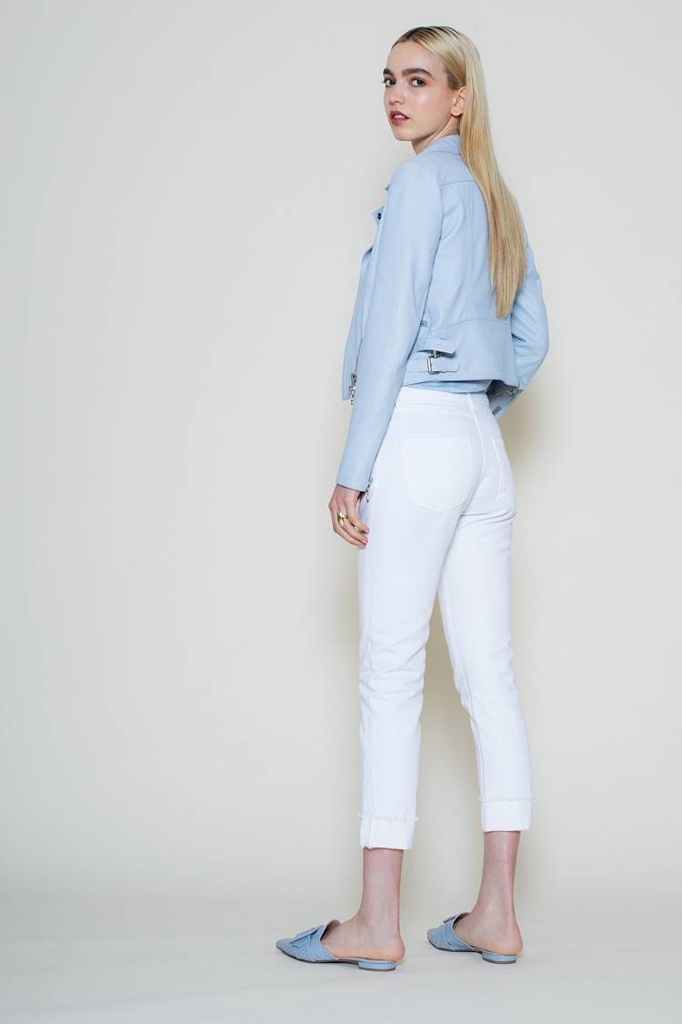Sly 010 Lederjacke im Bikerstil Günstiger Verkauf