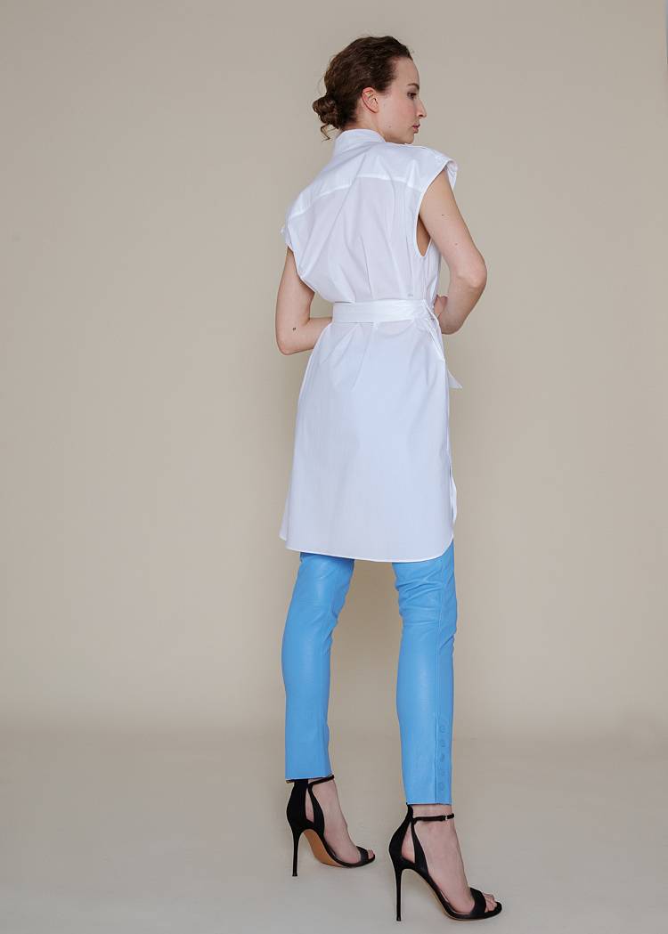 Sly 010 Figurbetonte Strechleder Hose Kostenloser Versand international