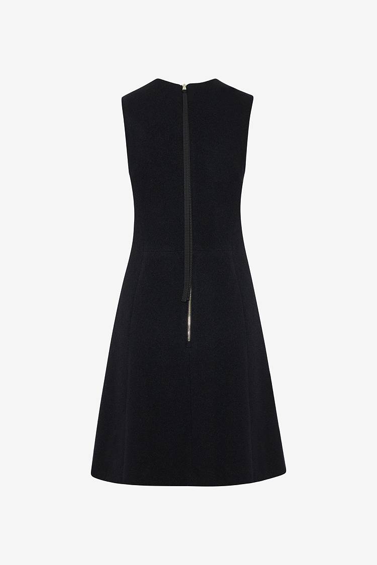 Sly 010 Ärmelloses tailliertes Kleid mit Kellerfalte Schlussverkauf