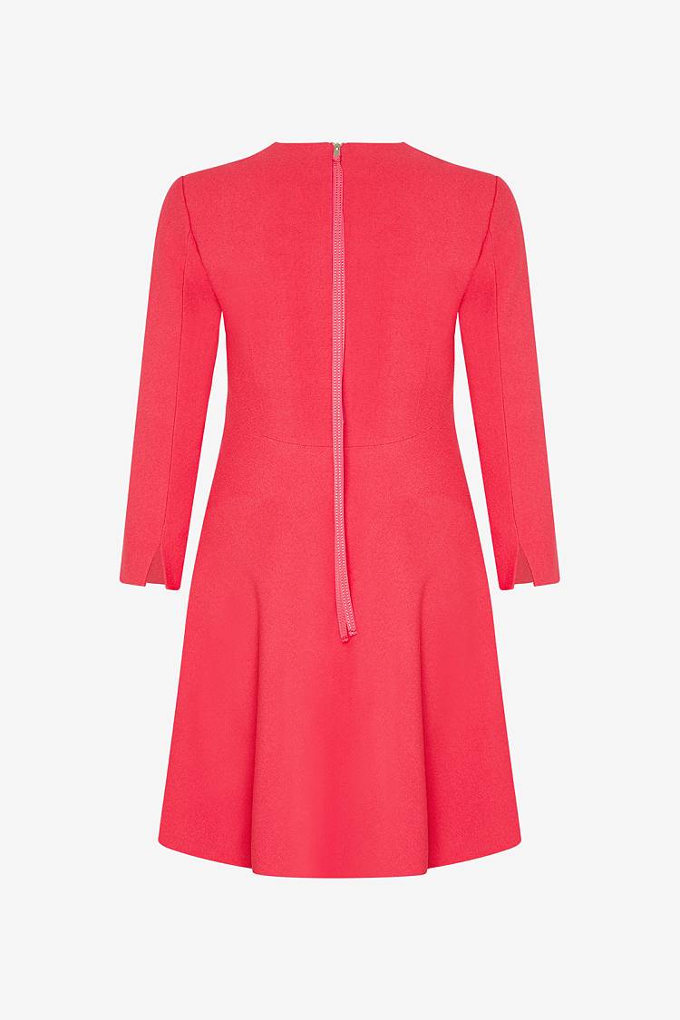 Sly 010 Minimalistisches langärmliges Kleid aus Crêpe Begrenztes Angebot