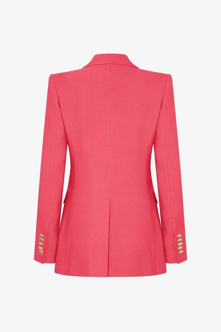 Sly 010 Taillierter Einknopf-Blazer aus Crêpe-Envers-Satin Online Shopping