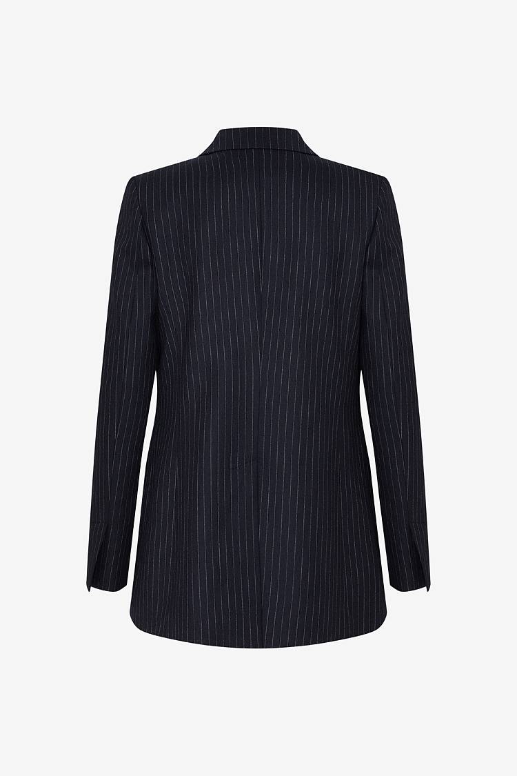 Sly 010 Knopfloser Nadelstreifen-Blazer aus Wolle JETZT KAUFEN