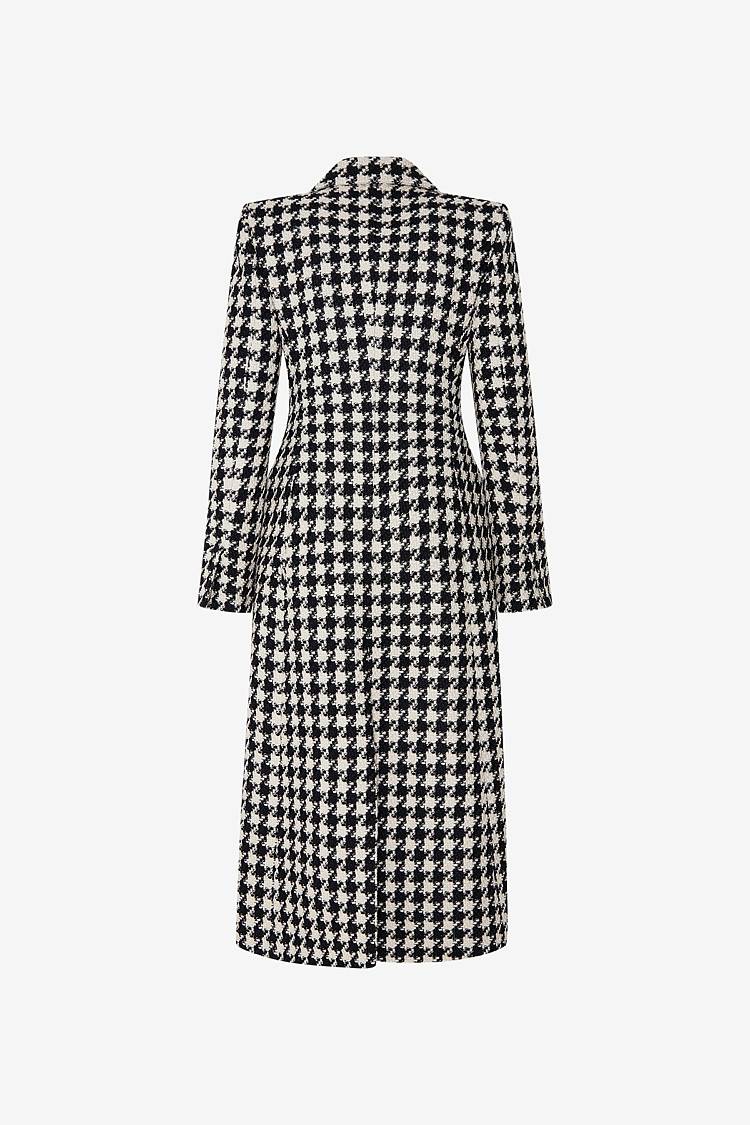 Sly 010 Tailored Coat with Houndstooth Pattern Bis zu 65% Rabatt