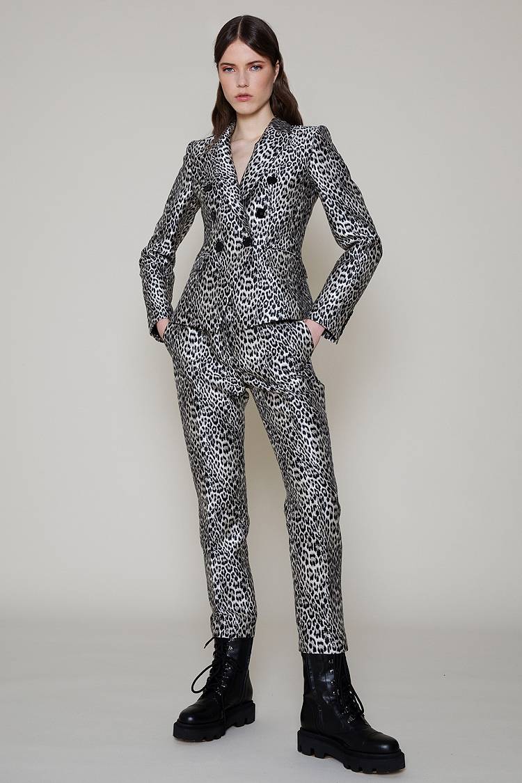 Sly 010 Klassische Hose aus Leojacquard Riesige Rabatte