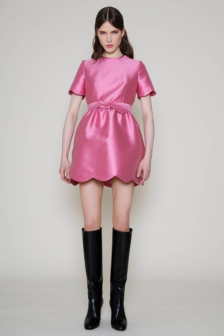 Sly 010 Verspieltes Kleid aus Seidentaft Clearance-Verkauf
