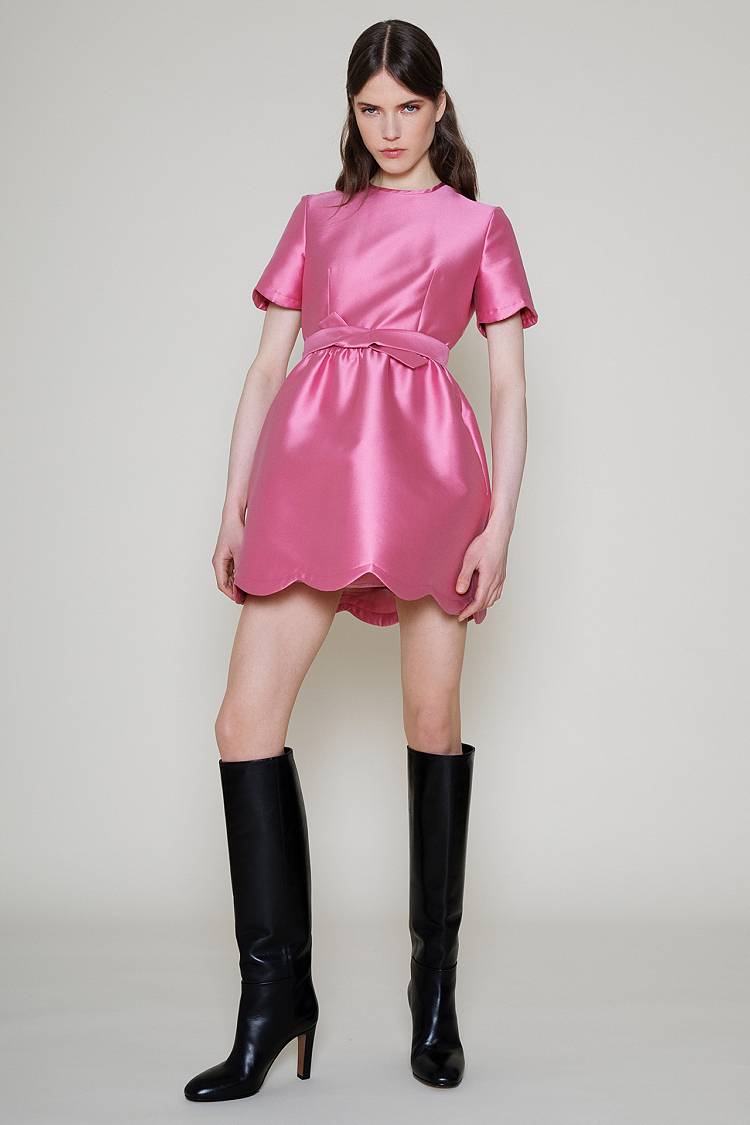 Sly 010 Verspieltes Kleid aus Seidentaft Clearance-Verkauf