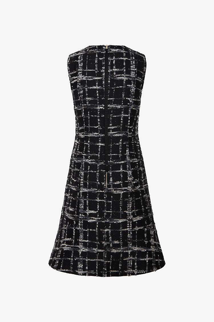 Sly 010 Ärmelloses tailliertes Tweed-Kleid Rabatt