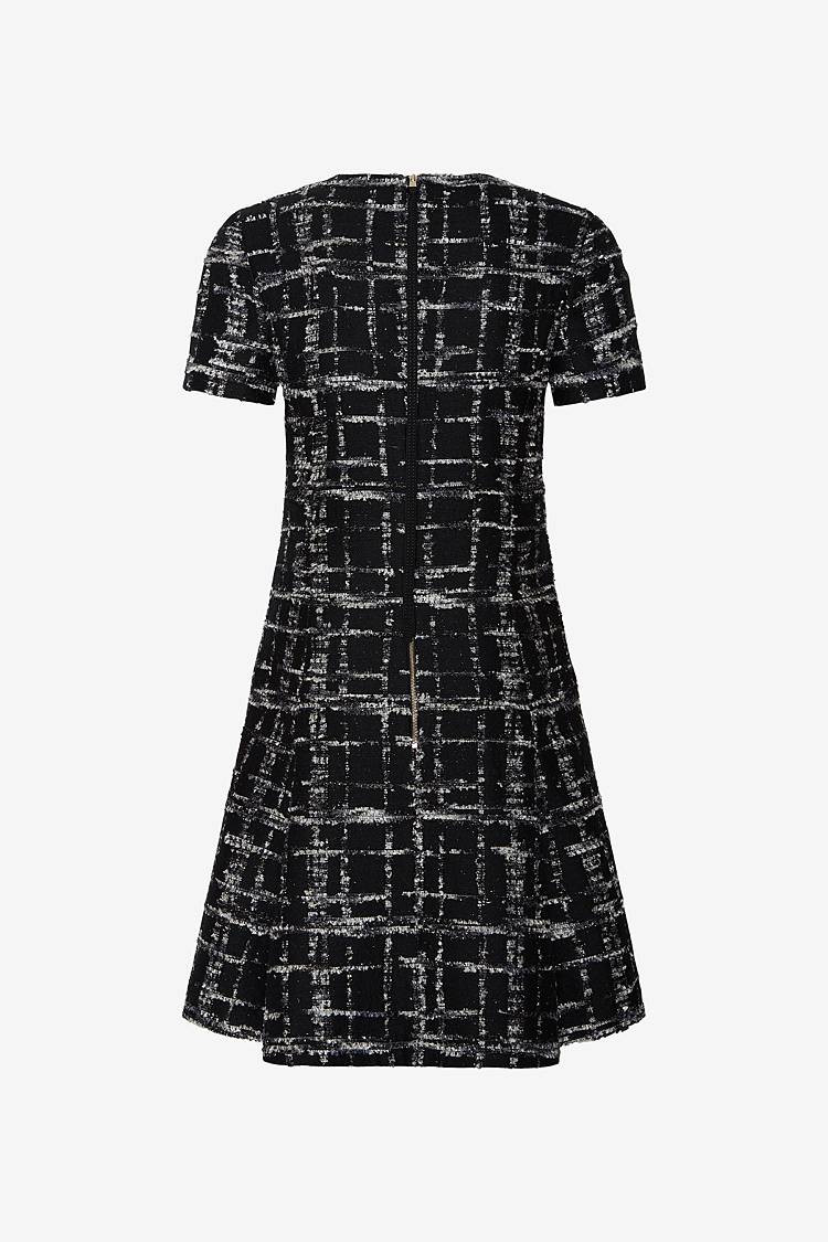 Sly 010 Kurzes Tweed-Kleid in A-Linie Großer Ausverkauf