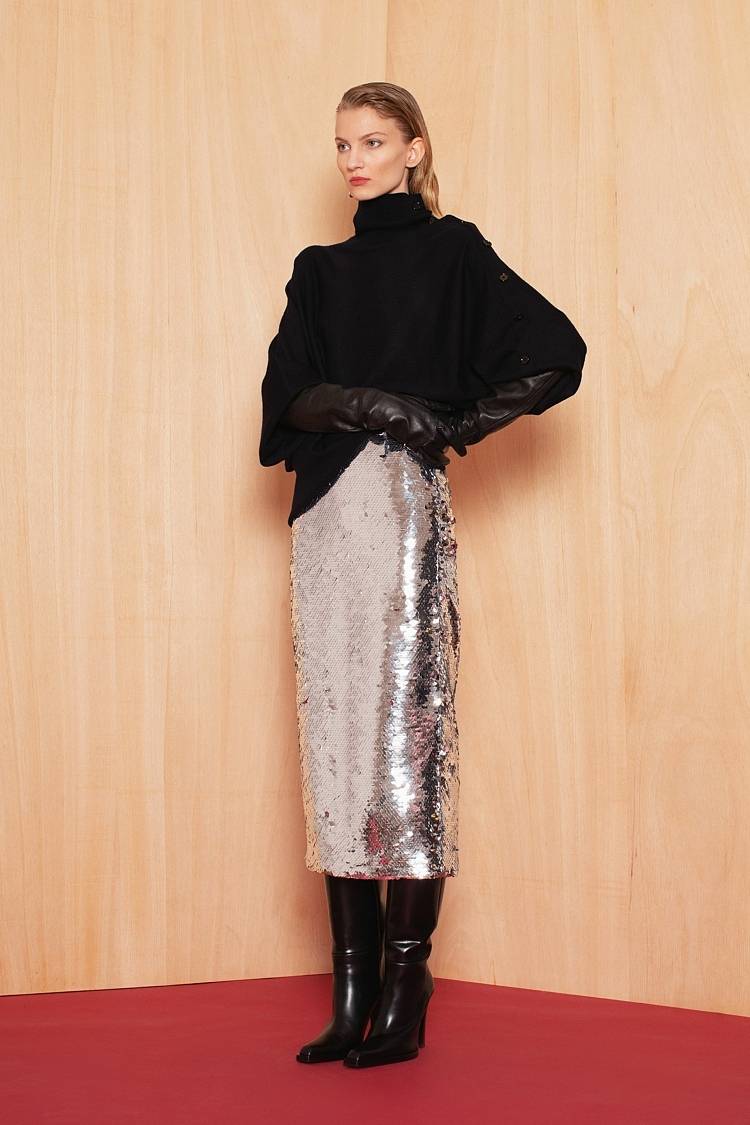 Sly 010 Rollkragenpullover mit Zierknöpfen Online Shopping