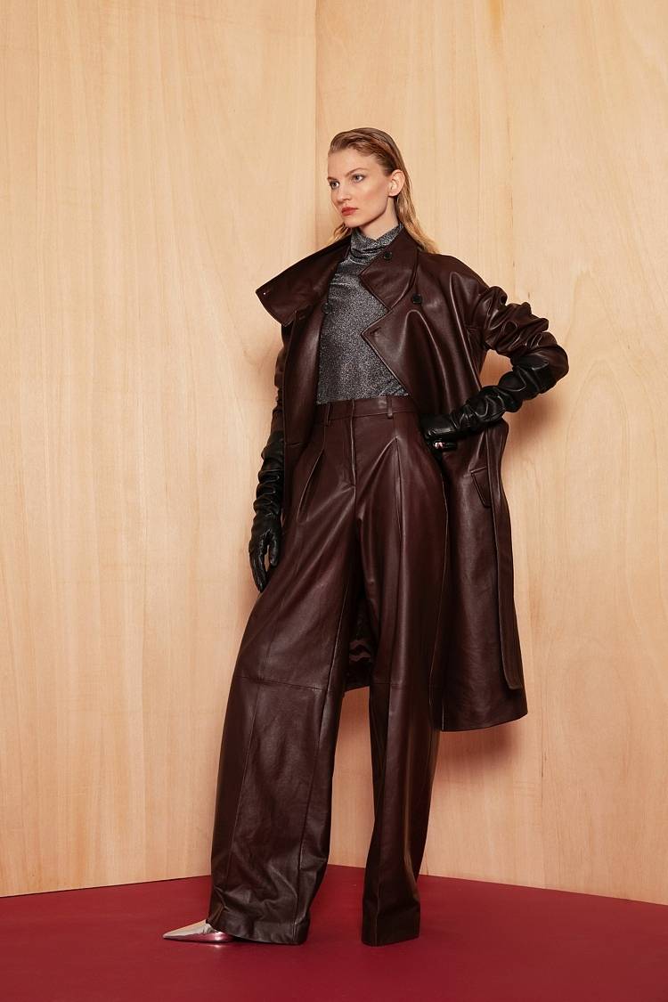 Sly 010 Elegante Marlene-Hose aus weichem Nappa-Leder Riesige Ersparnisse
