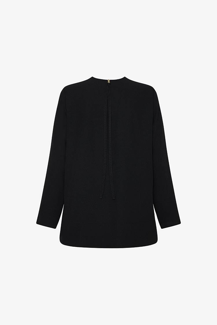 Sly 010 Elegantes geradliniges Top aus Crêpe Speichern exportieren