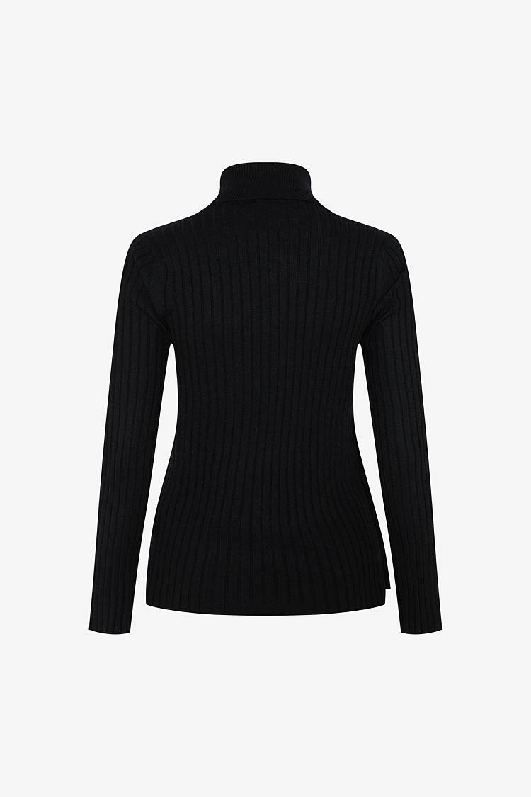 Sly 010 Rollkragenpullover mit Zierknöpfen Black Friday Preise