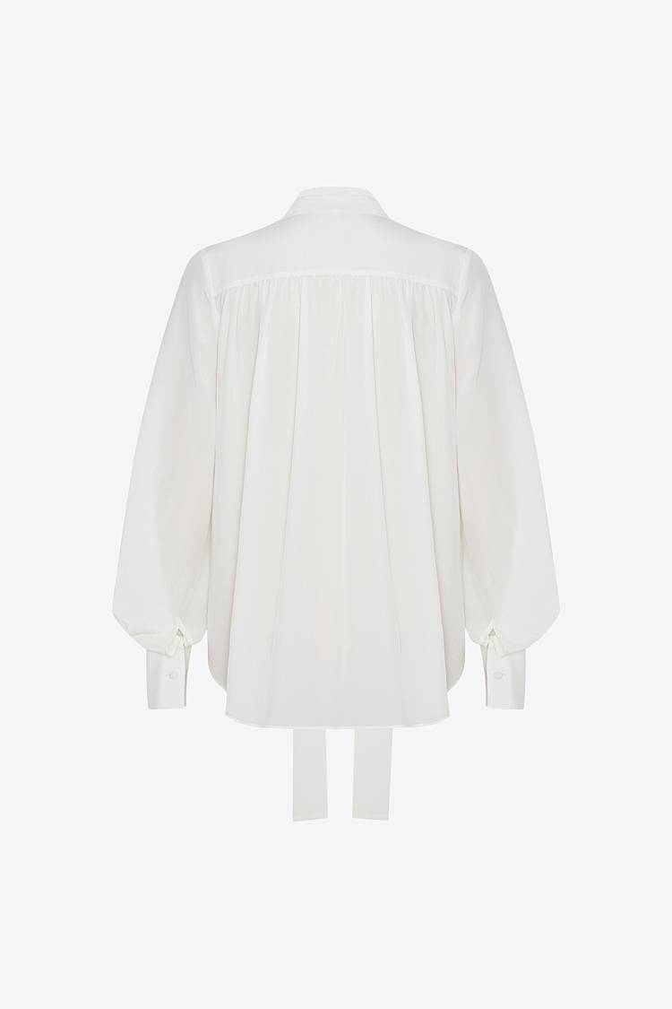 Sly 010 Klassische Seidenbluse mit Schluppe Online
