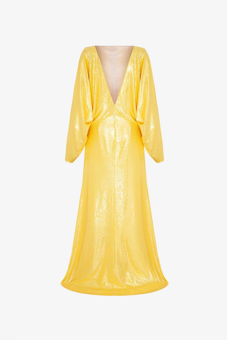 Sly 010 Bodenlanges Paillettenkleid Sonderangebote