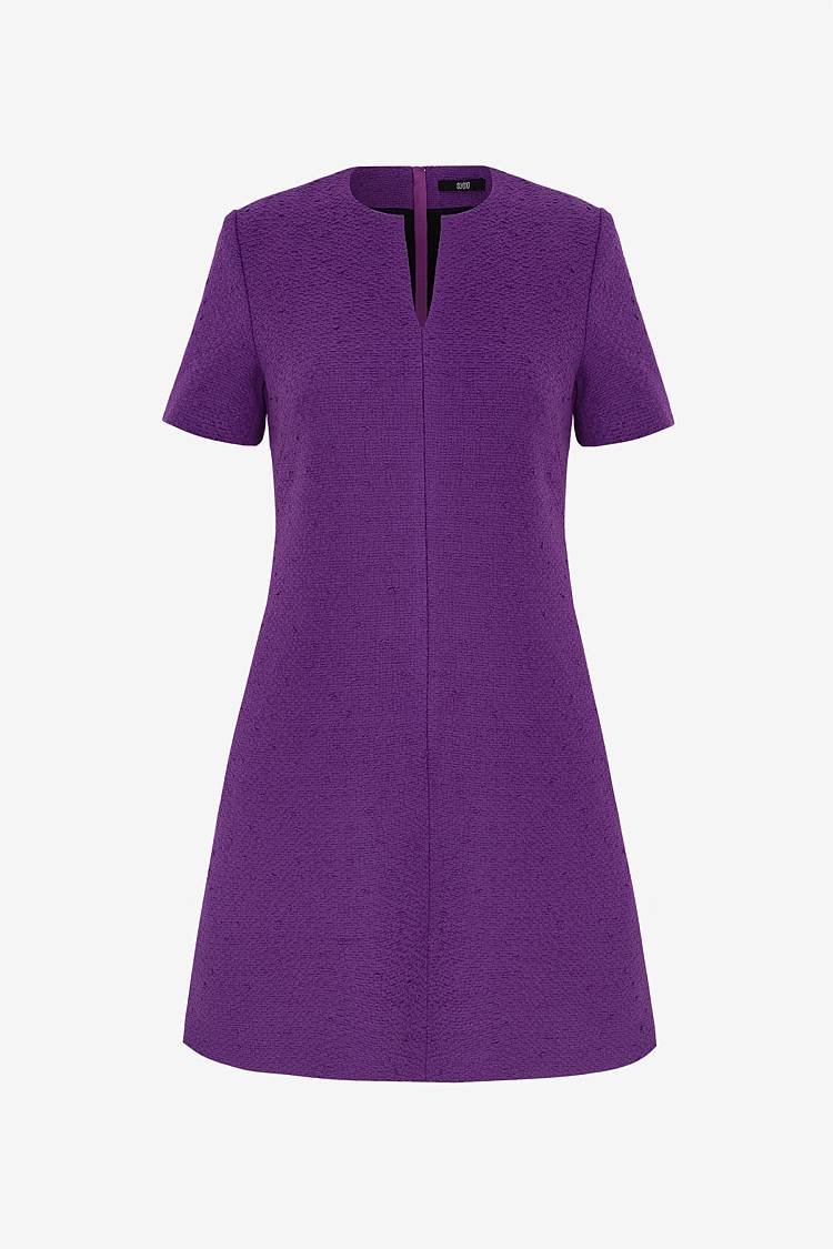 Sly 010 Schlichtes Tweedkleid mit Seitentaschen Vierteljährliche Förderung