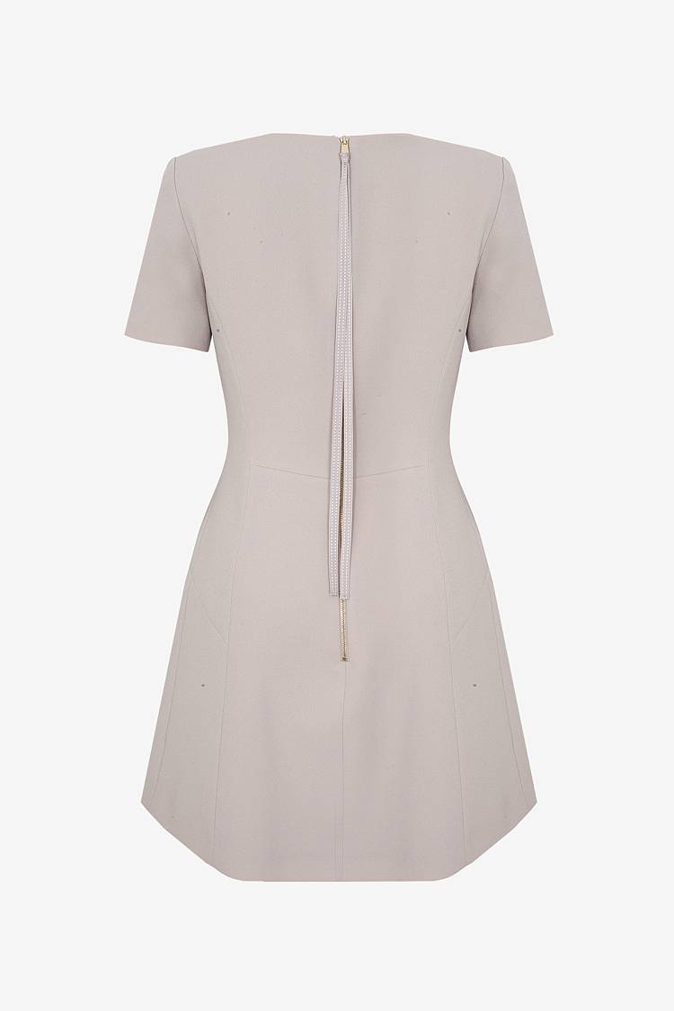 Sly 010 Kurzärmliges Kleid aus Baumwollgemisch 50% Rabatt mit kostenlosem Versand