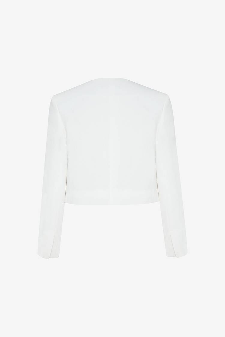 Sly 010 Kurze Jacke aus Crêpe-Envers-Satin Clearance-Verkauf