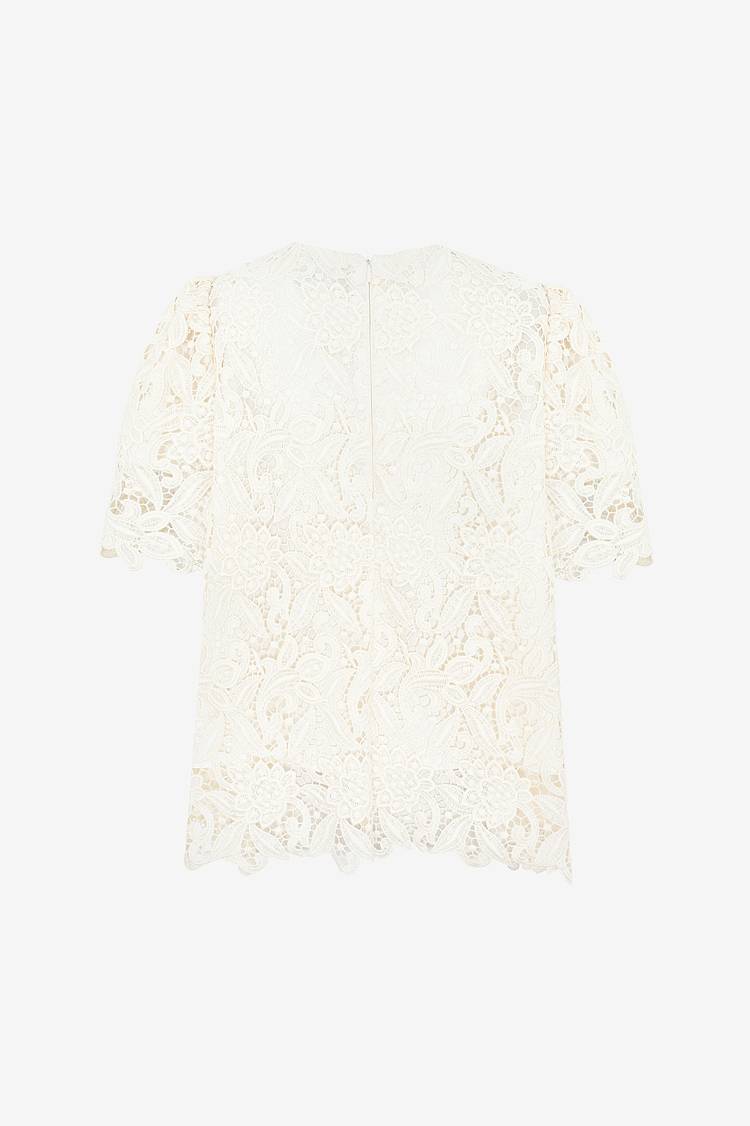 Sly 010 Kurzärmliges Spitzentop Valentinstagsangebot