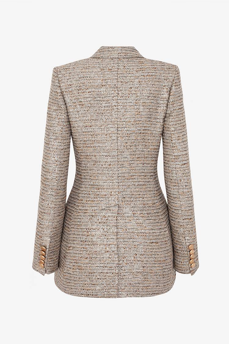 Sly 010 **Doppelreihiger Blazer aus Tweed** Lagerräumung