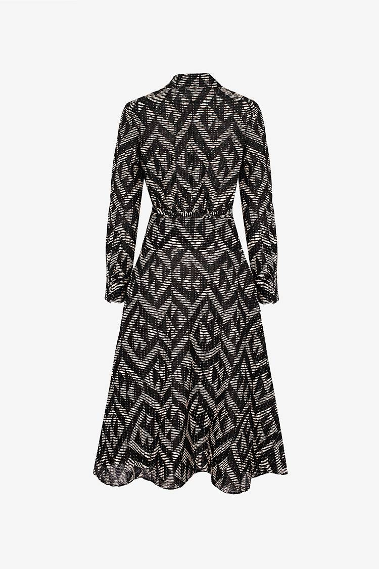 Sly 010 Midi-Wickelkleid mit grafischem Muster Super Sparpreis