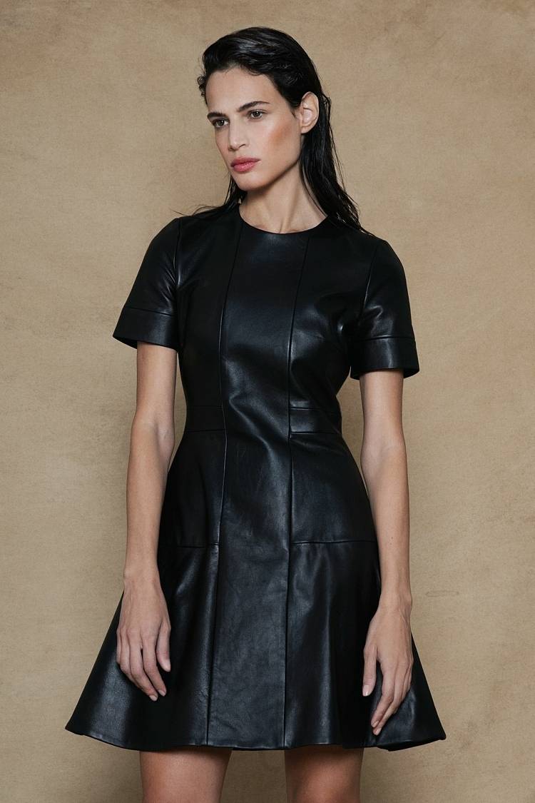 Sly 010 Kleid aus Nappaleder Clearance-Verkauf