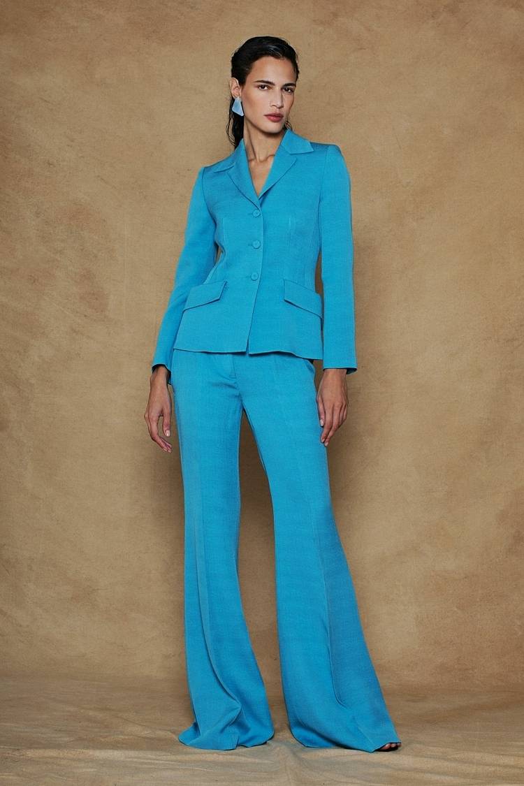Sly 010 Einreihiger Blazer aus Crêpe-envers-Satin Black Friday Preise