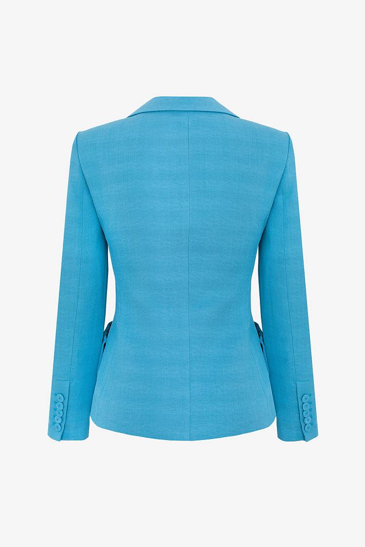 Sly 010 Einreihiger Blazer aus Crêpe-envers-Satin Black Friday Preise