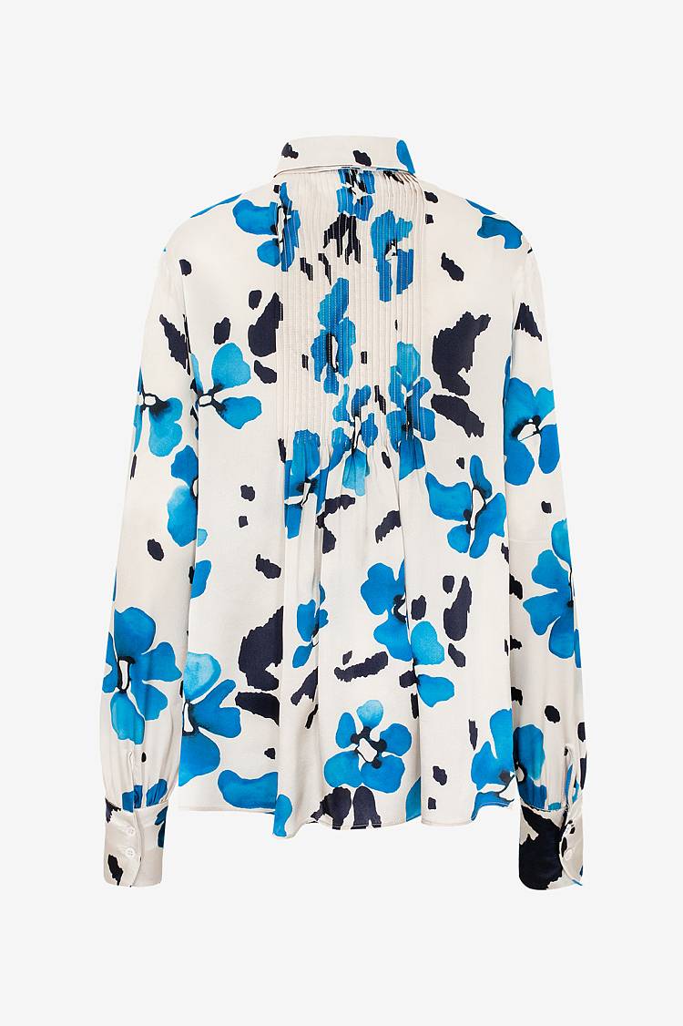 Sly 010 Seidenbluse mit floralem Print Im Verkauf